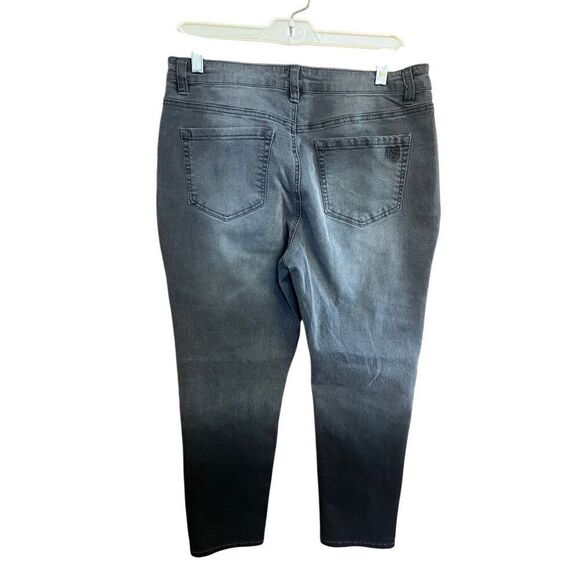 DG2 Womans sequence Pull On Jeans charcoal Sz M Petite NWT - Picture 2 of 7